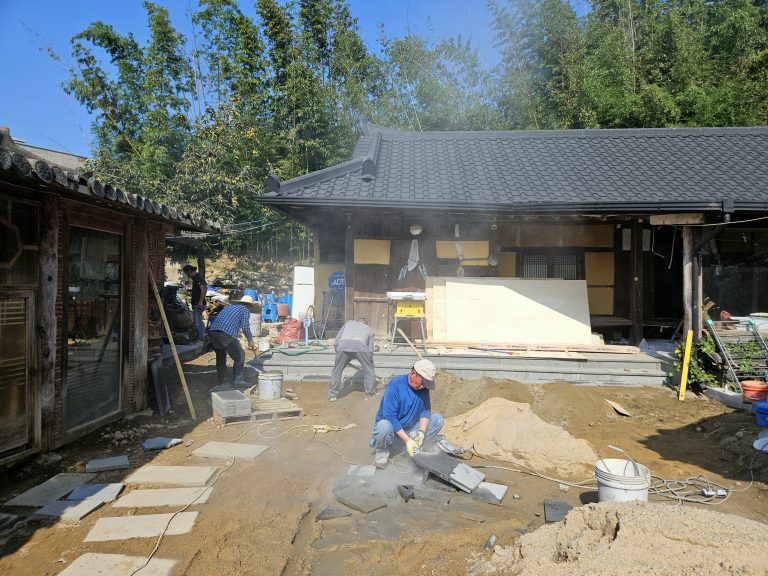 경주 리모델링 마당 조경 공사 사진1