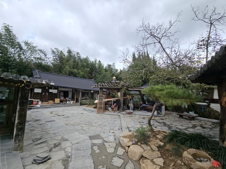 경주 리모델링 마당 조경 공사 마감 사진